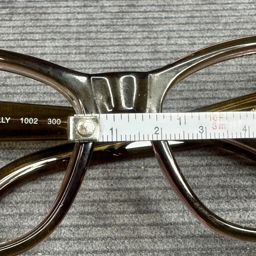 Flower by Drew Barrymore Holly 1002‎ Olive Green Pink Cat Eye Y2K Eyeglasses Vtg